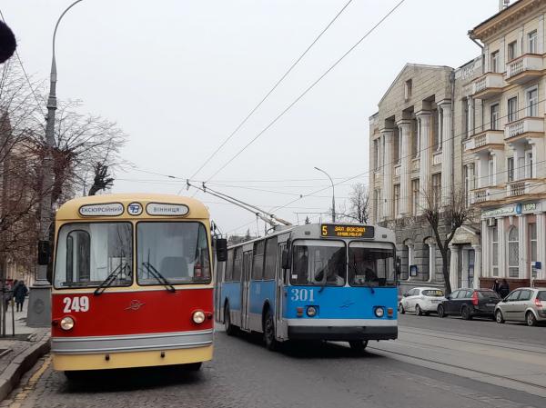 У Вінниці 60 років тому запустили перший тролейбусний рух по місту