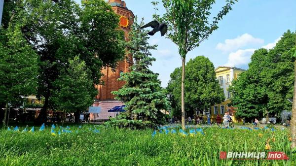 У середмісті Вінниці з’явилася нова локація для вшанування захисників. Фоторепортаж