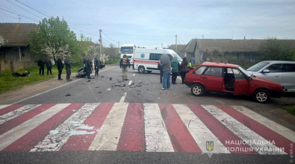 ДТП на трасі Одеса &ndash; Рені: зіткнулися два автомобілі та мотоцикл