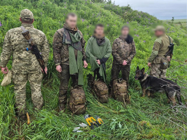 Службовий собака допоміг затримати трьох порушників кордону на Одещині