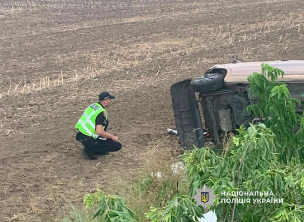 На трасі Одеса &ndash; Рені перекинувся Daewoo: у ДТП постраждала дитина
