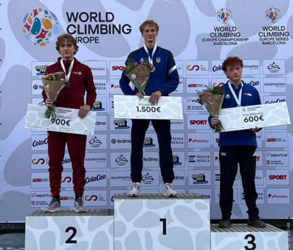 Одесит Григорій Ільчишин завоював золото Кубка Європи зі скелелазіння